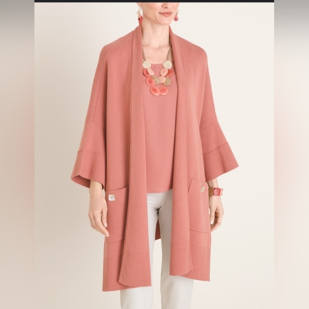 Chico's Pink Women's Cardigan Sweater